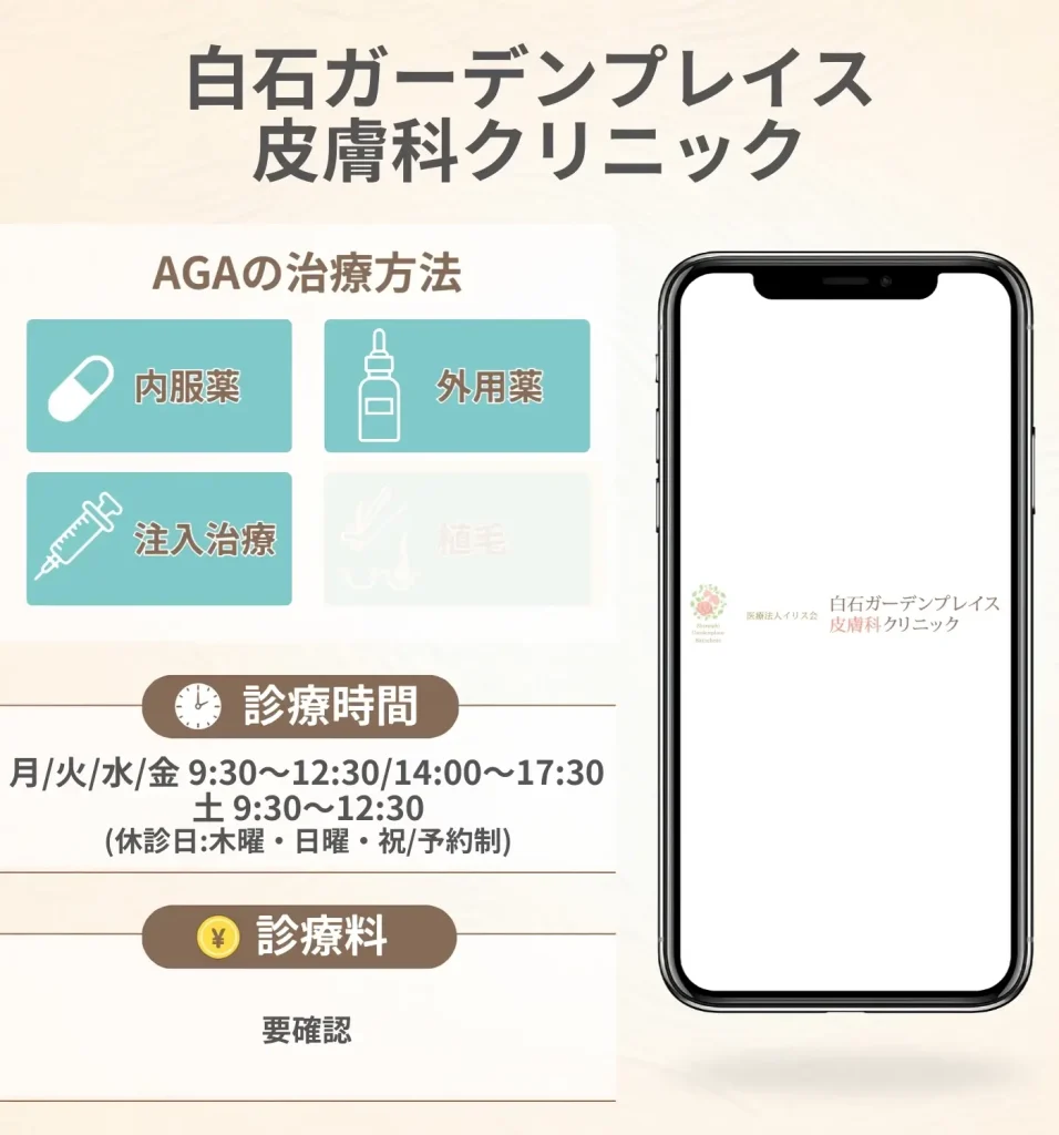 白石ガーデンプレイス皮膚科クリニック
